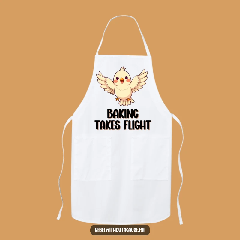 Funny Bird Apron, Flying Chef Wear, Gravity Defying Design, Practical Funny Gift