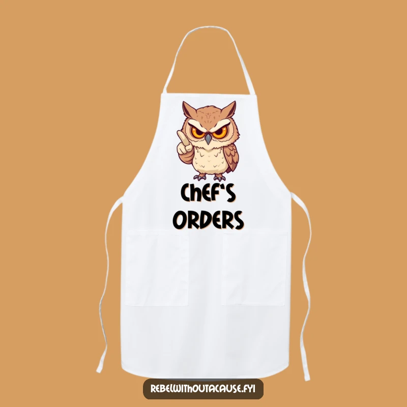 Funny Fierce Owl Finger Apron: Cook with Playful Judgment and Style