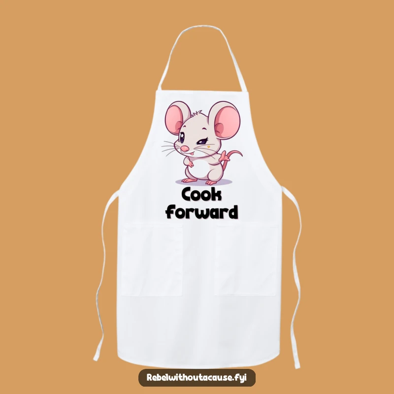 Funny Mouse Determination Apron: Cook with Focus from this Cute Rodent, A Practical Funny Gift!
