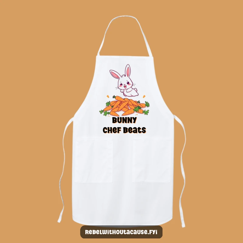 Funny Bunny Kitchen Hopper Apron: Cook with Energetic Flair!