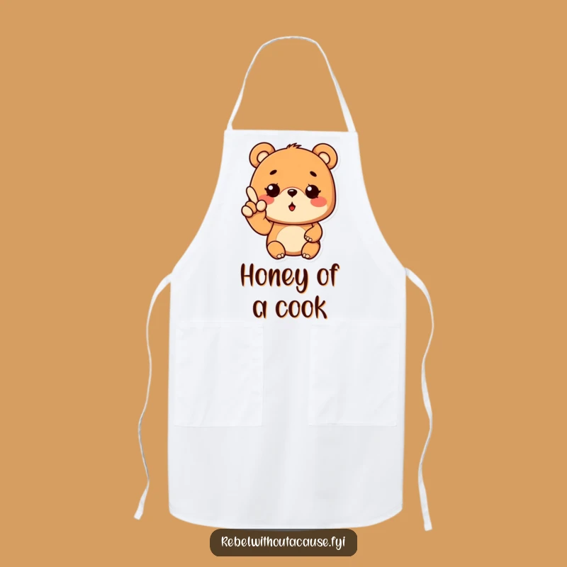 Funny Cool Bear Apron: Kitchen Wavy Fingers Cooking Gear, Bestselling Funny Gift