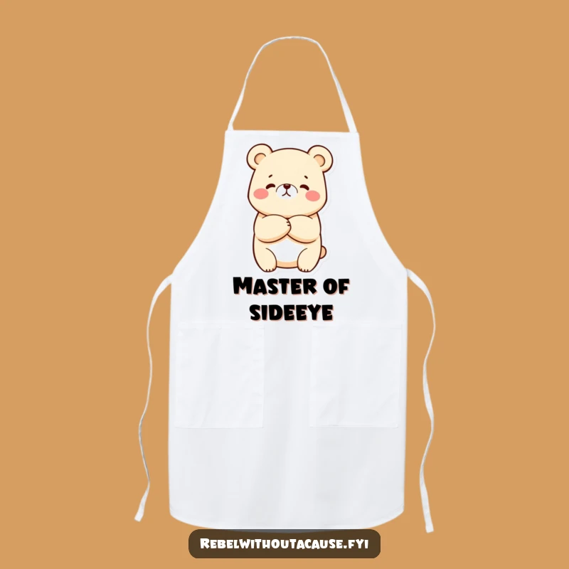 Funny Kawaii Bear Apron: Sassy Chef Bear, Perfect Humorous Gift