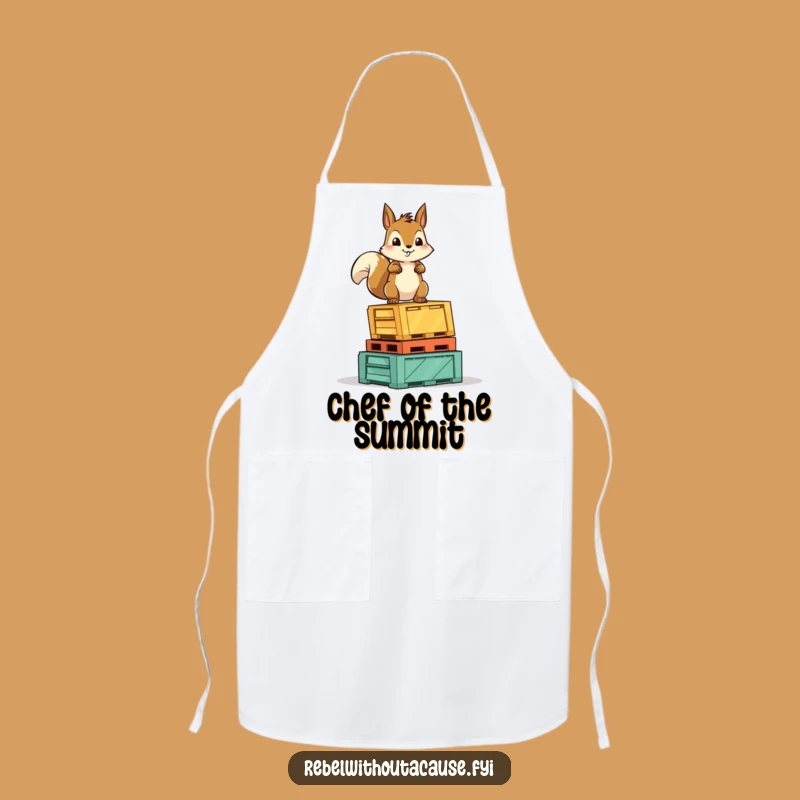 Funny Squirrel Victory Apron: Kitchen Triumph with a Fearless Rodent, Perfect Funny Gift