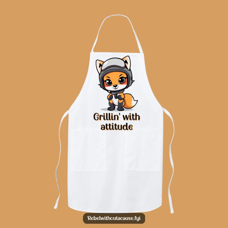 Funny Cool Fox Apron: Cook with Confidence, Hilarious Funny Gift
