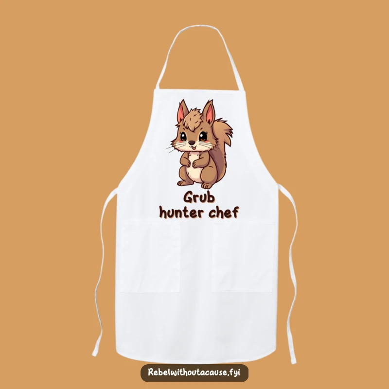Funny Wild Squirrel Adventure Apron: Cook Up Fun with Wilderness Flair