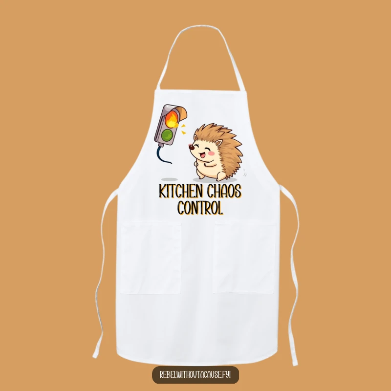Funny Hedgehog Chef Apron: Cook Up Some Merriment