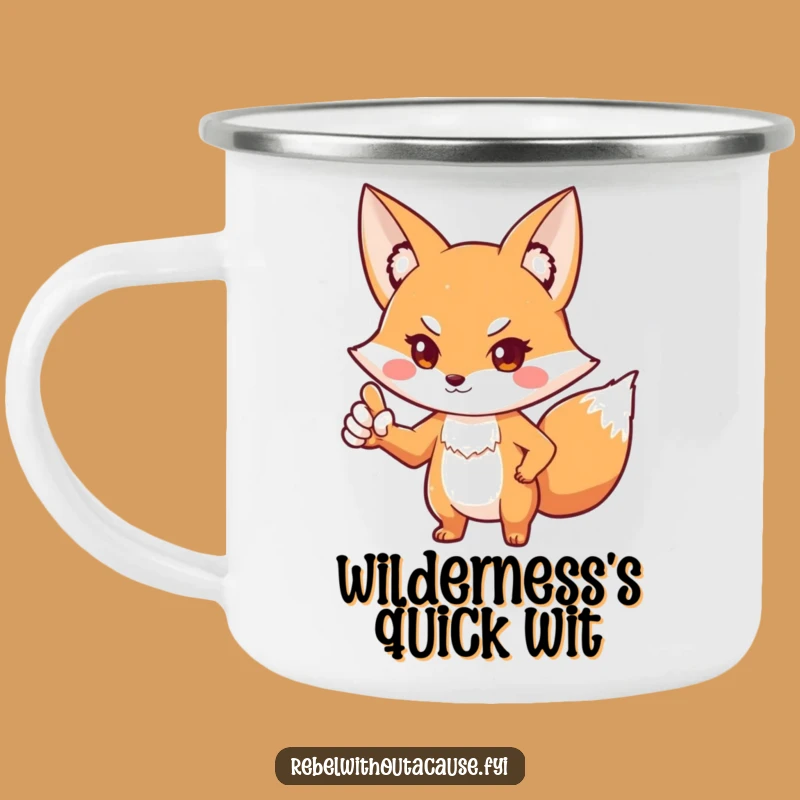 Funny Fox 'You Talking To Me' Camping Mug - Defiant Fox Outdoor Gift