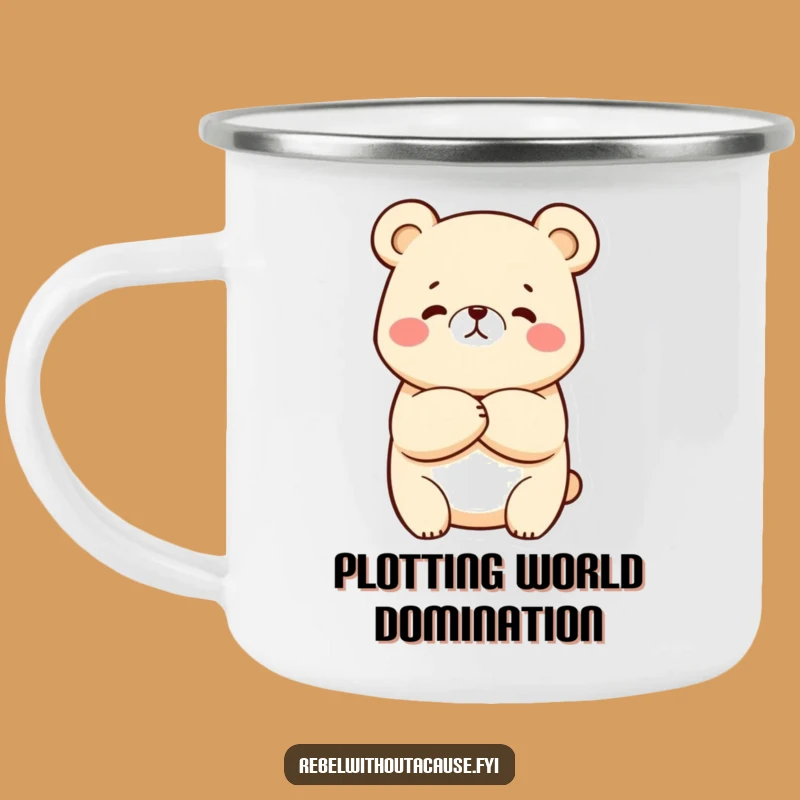 Funny Kawaii Bear Camping Mug: Sassy Outdoor Bear, Perfect Humorous Gift