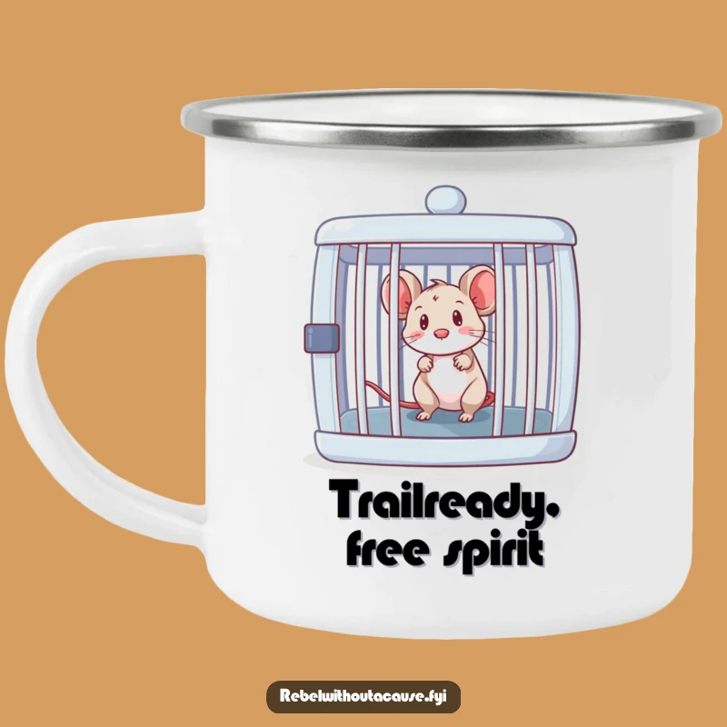 Funny Mouse Campfire Mug: Adventure and Humor Outdoors