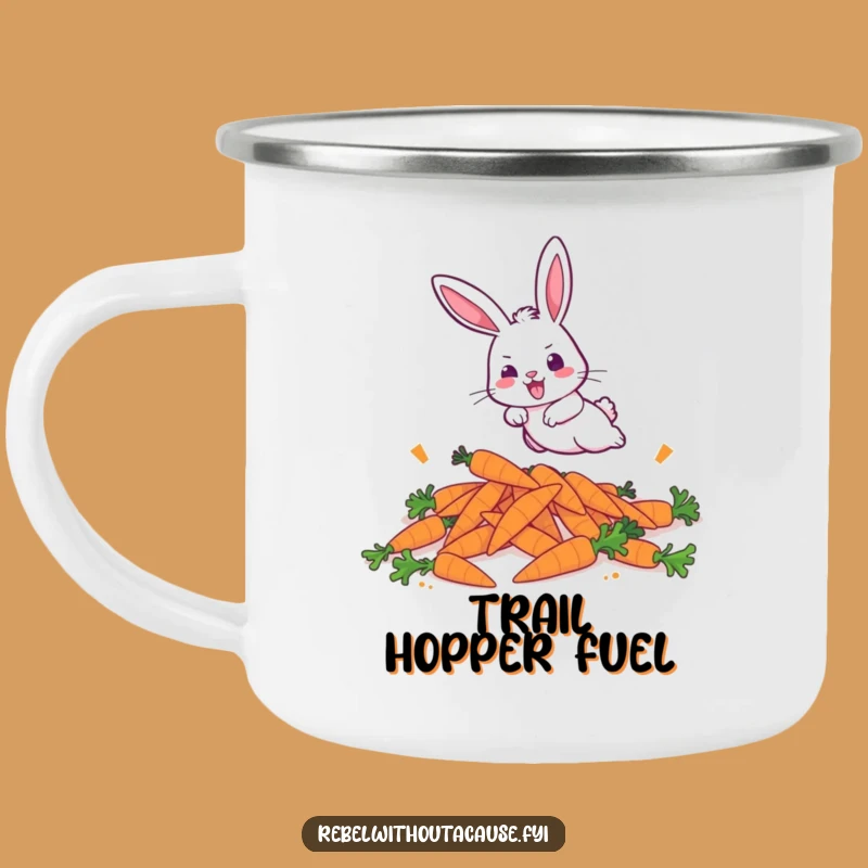 Funny Bunny Trail Hopper Mug: Adventure Fuel with Bold Energy!