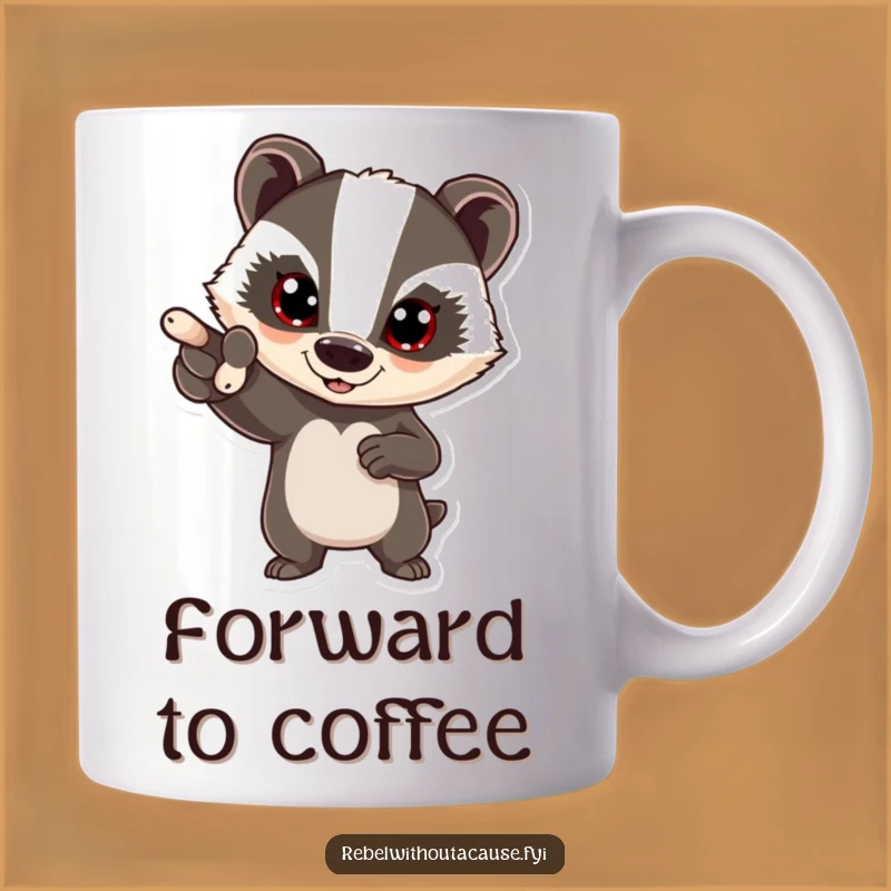 Funny Bold Badger Mug: A Hilarious Gift for Determined Individuals!