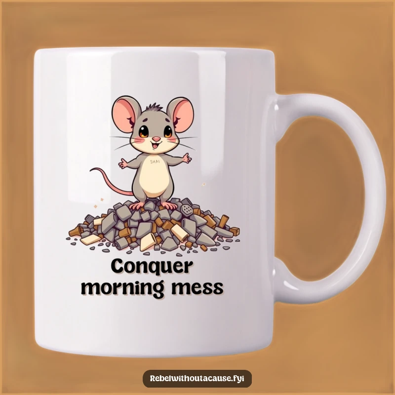 Funny Brave Mouse Mug: A Hilarious Gift for Survivors!