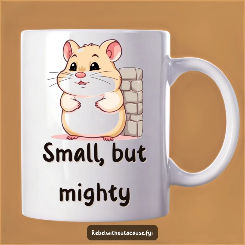 Funny Confident Hamster Mug: Smug Rodent Humor for Your Coffee!