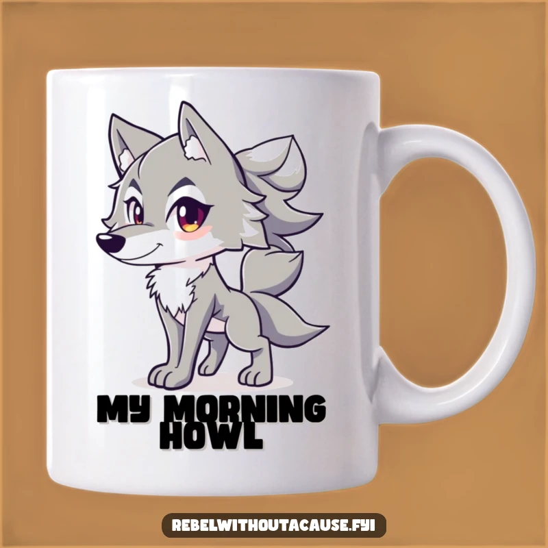 Funny Confident Wolf Mug: Unleash Your Spirit - Perfect Funny Gift!