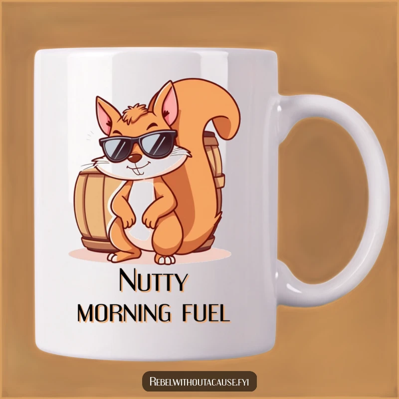 Funny Squirrel 'Shady Deal' Mug - Mischievous Sunglasses Squirrel Gift