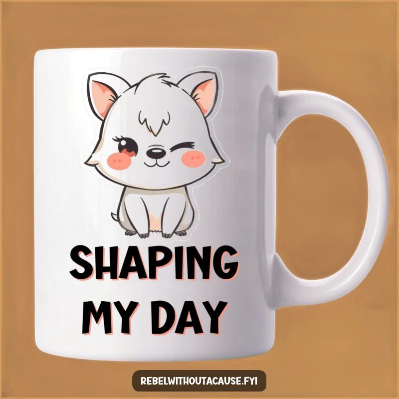 Funny Mischievous Animal Chalk Stencil Mug, Secret Plans Funny Gift