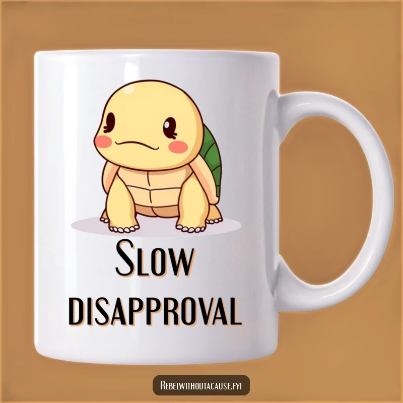 Funny Turtle Disapproval Mug: Judge Your Choices with this Cute Reptile, A Hilarious Funny Gift!