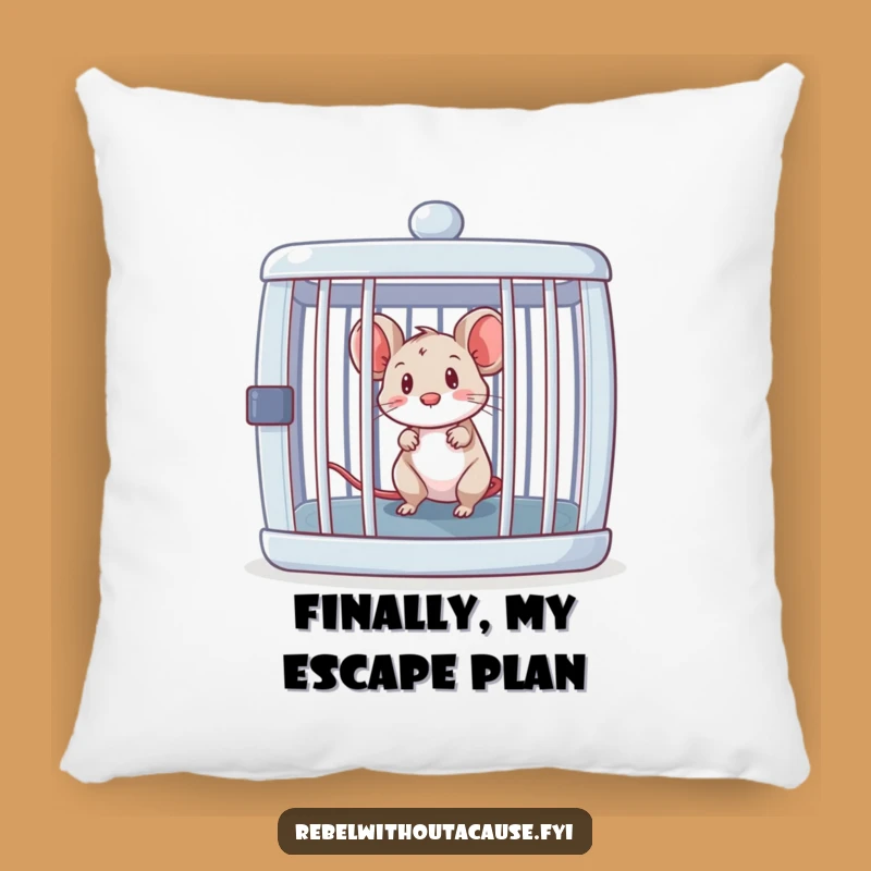 Funny Mouse Escape Pillow: Comfy Comfort Meets Hilarious Design