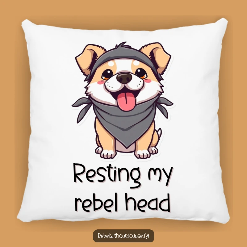 Funny Kawaii Dog Pillow: Tongue Out Cushion, Adorable Funny Gift for Dog Fans