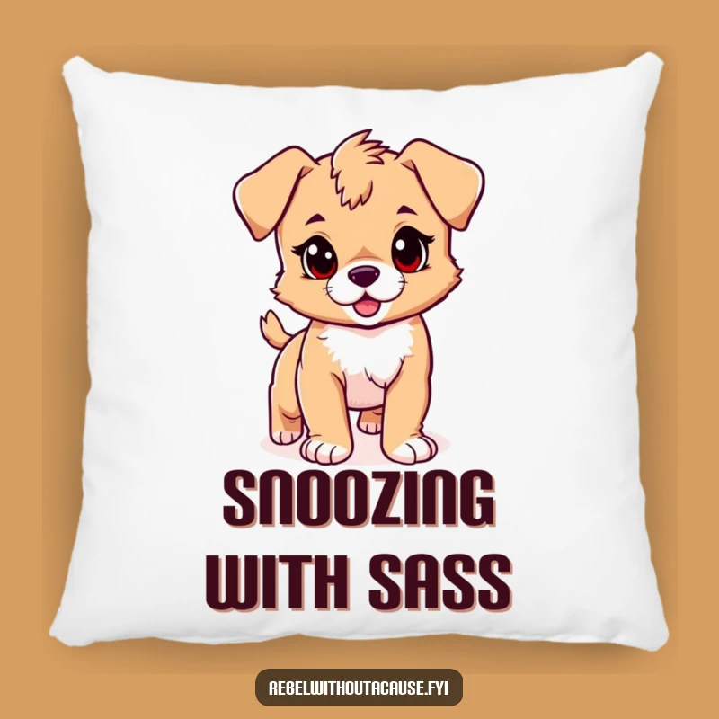 Funny Puppy Pillow: Playful Stride, Rebel Streak, Comfy & Joyful Funny Gift