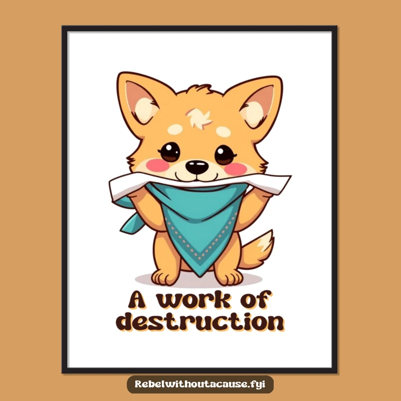 Funny Dog Digital Art - Instant Canine Chaos Download!