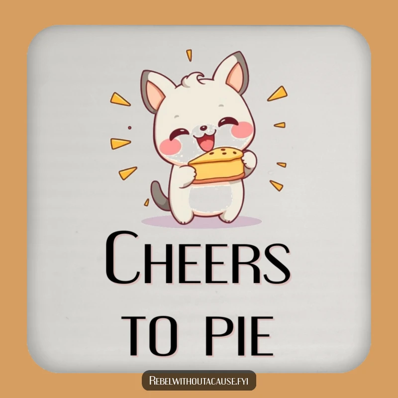 Funny Pie Smash Animal Coasters: Protect Surfaces with Joyful Mess