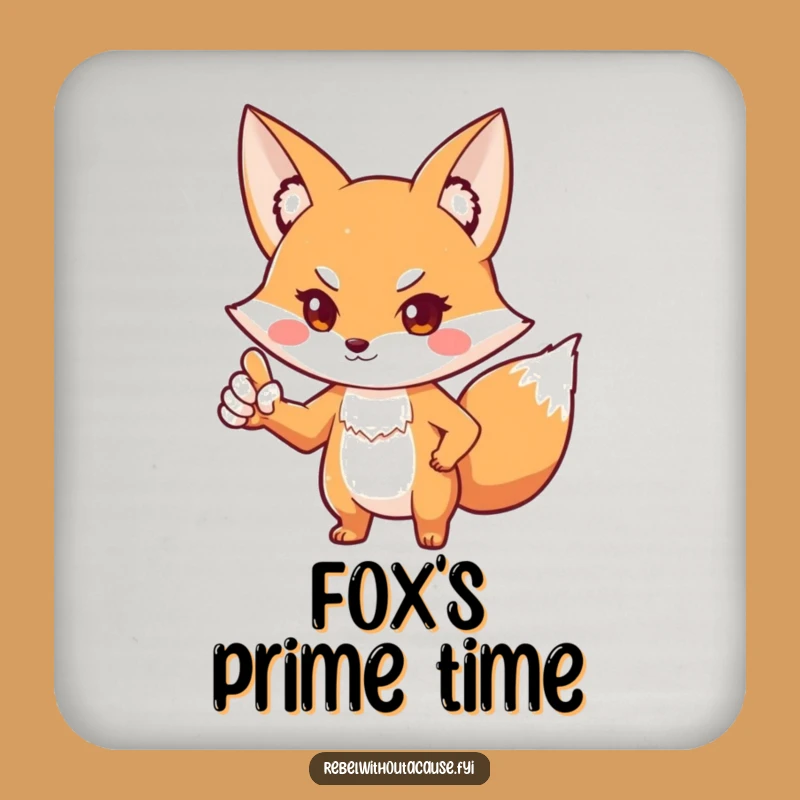 Funny Fox 'You Talking To Me' Coaster - Defiant Fox Drink Protector Gift