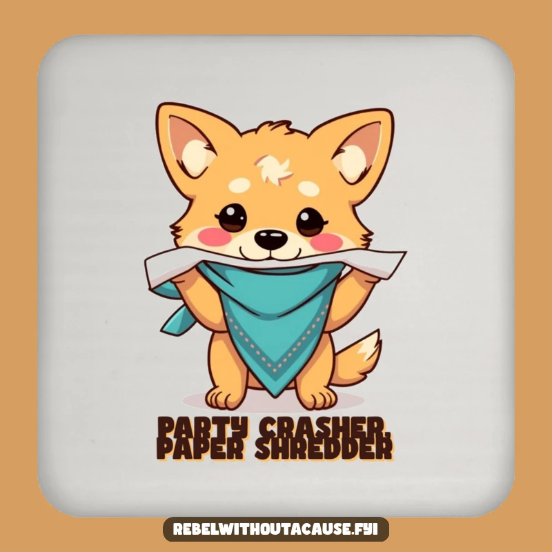 Funny Dog Coaster - Protect Surfaces with Canine Charm!