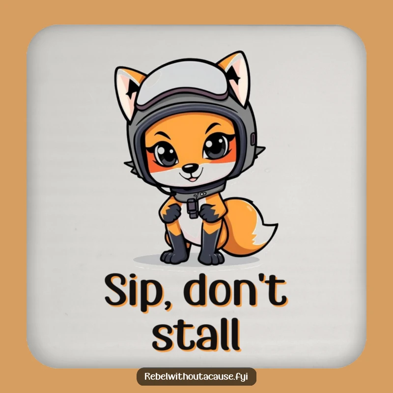 Funny Cool Fox Coasters: Protect Surfaces with Style, Hilarious Gift