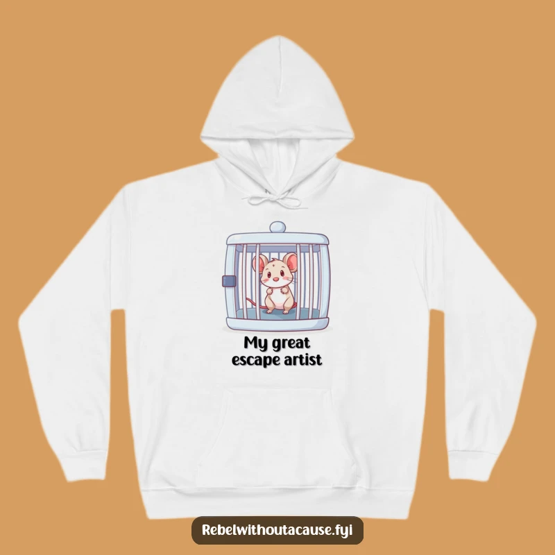 Cozy Funny Mouse Escapes Cage Hoodie: Ultimate Comfort and Humor