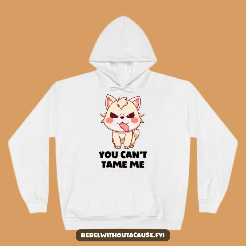 Funny Defiant Animal Tongue Hoodie, Cozy and Cheeky Funny Gift