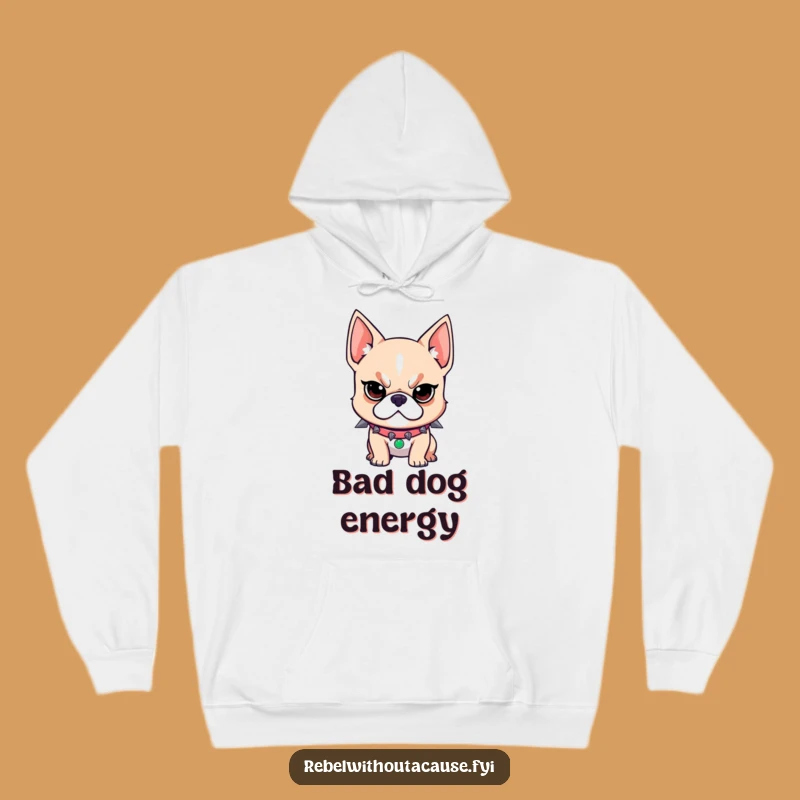 Funny Dog Hoodie: Spiked Collar Rebel, Cozy Determination, Ultimate Gift