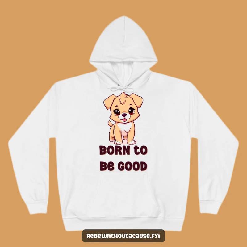 Funny Puppy Hoodie: Cozy Rebel Style, Confident Stride, Perfect Funny Gift