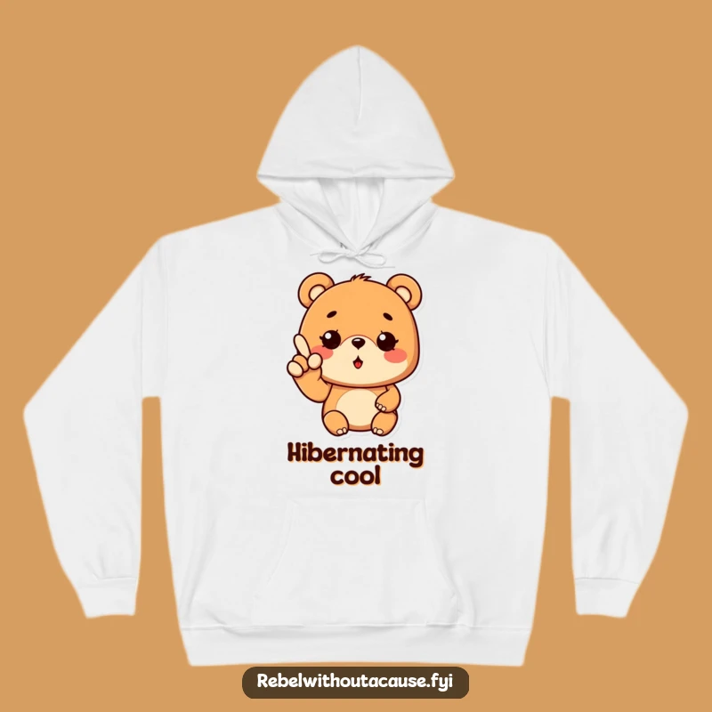 Funny Cool Bear Hoodie: Cozy Wavy Fingers Wink Sweatshirt, Great Funny Gift