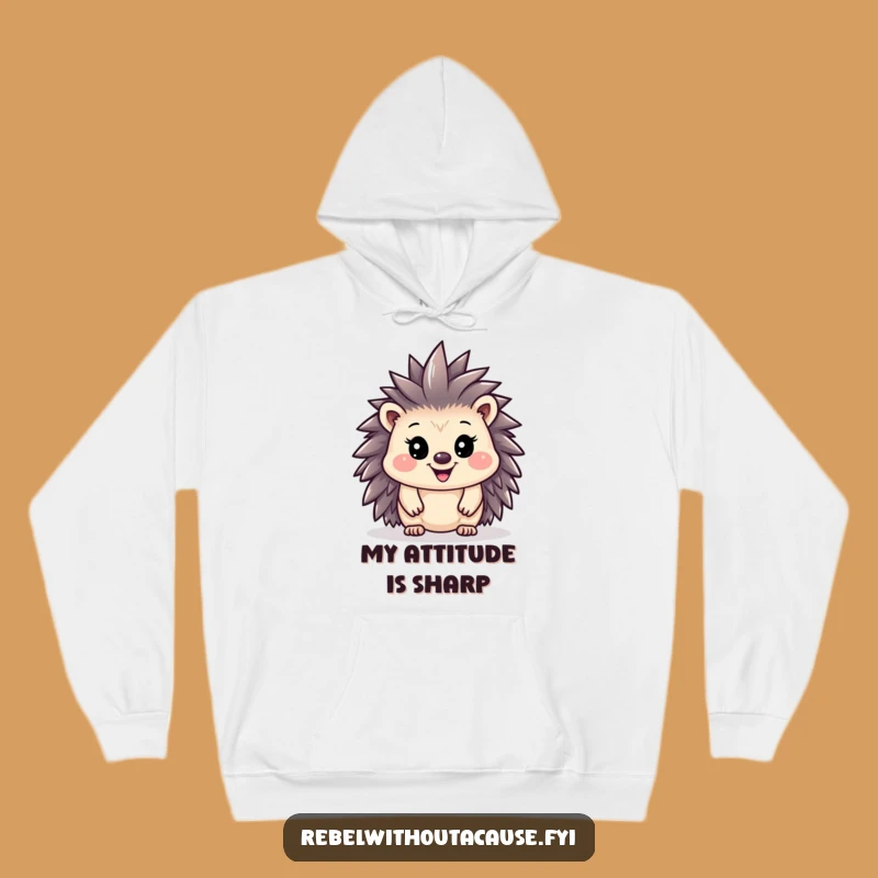 Funny Hedgehog Mohawk Hoodie: Cozy Up with Punk Rock Vibes