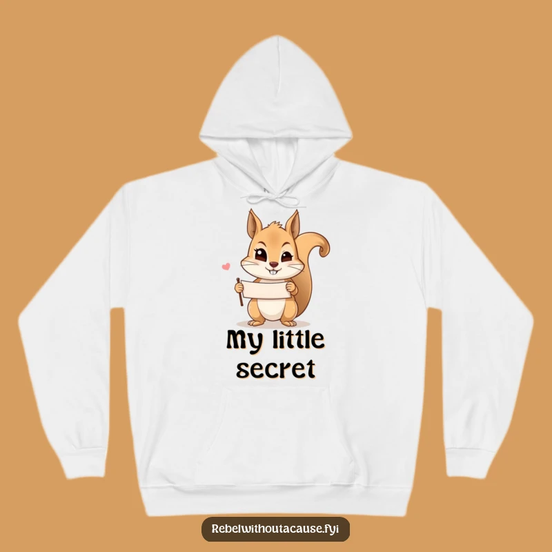Funny Mischievous Squirrel Wink Hoodie: Cozy Up with Playful Secrets!