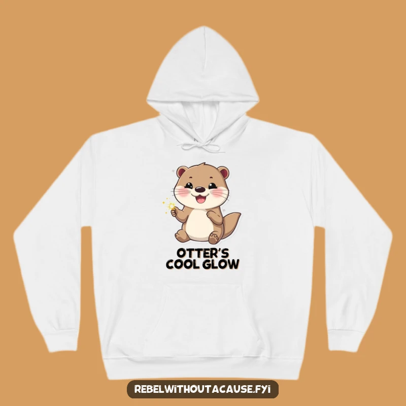 Funny Otter 'Sparkle On' Hoodie - Cool Confident Otter Cozy Gift
