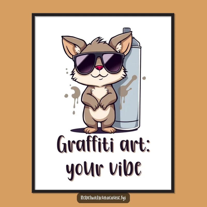 Free Printable Wall Art: Cool Graffiti Animal, Urban Art for Your Home Decor