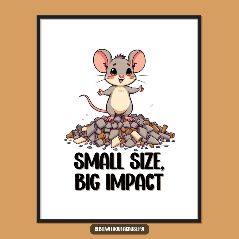 Free Printable Wall Art: Brave Mouse for Inspiring and Resilient Decor