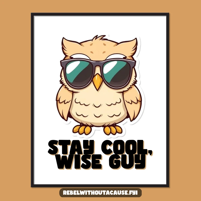 Free Printable Funny Owl Wall Art - Cool Unimpressed Bird Downloadable Decor