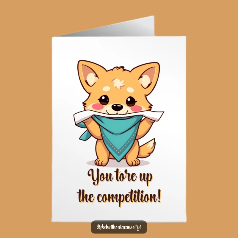 Free Printable Congrats Card: Ruff Dog Rip - Downloadable Celebration!