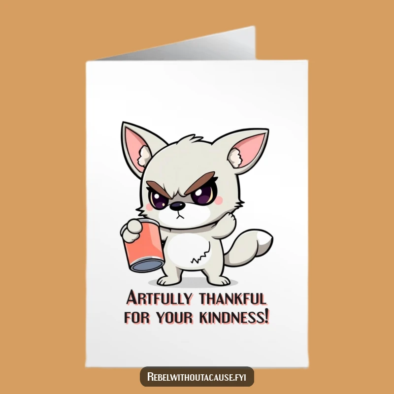 Free Printable Thank You Card: Rebellious Thanks for Your Unconventional Support