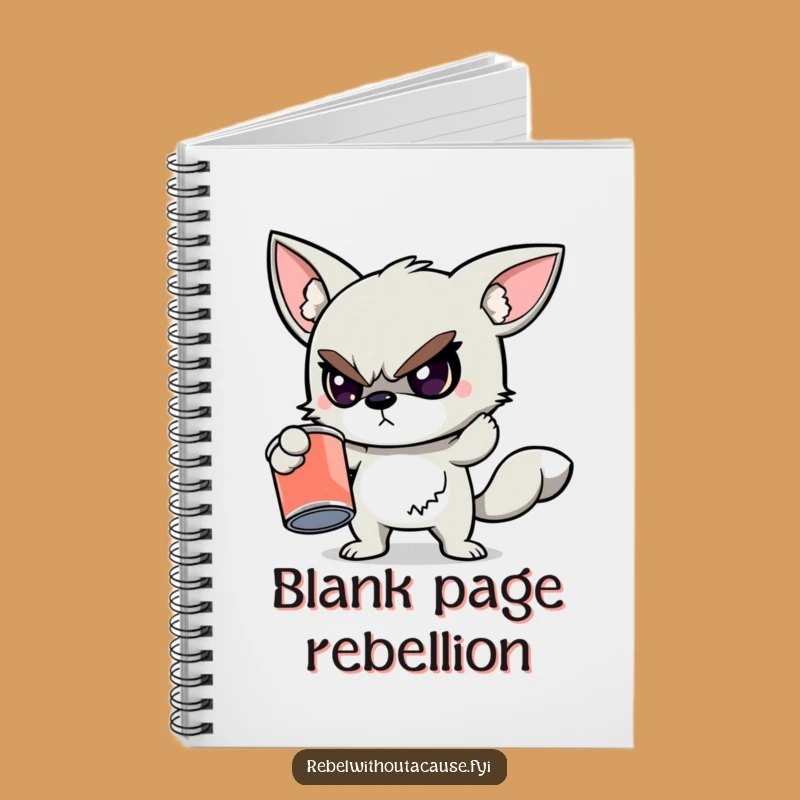 Funny Rebellious Animal Paint Can Notebook - Journal Your Defiant Ideas
