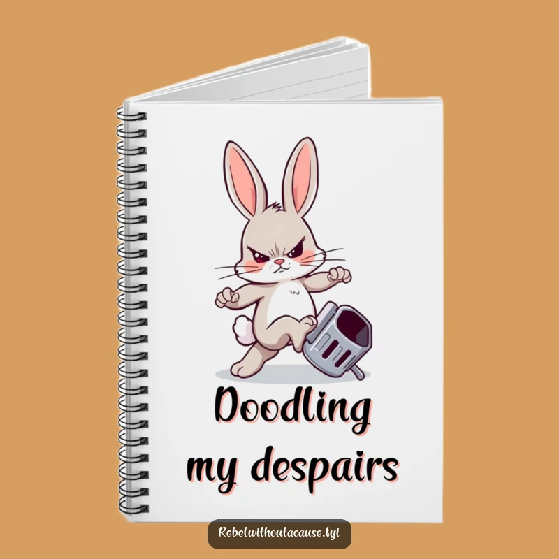 Funny Rebellious Bunny Notebook: Jot Down Your Mischief, Hilarious Gift