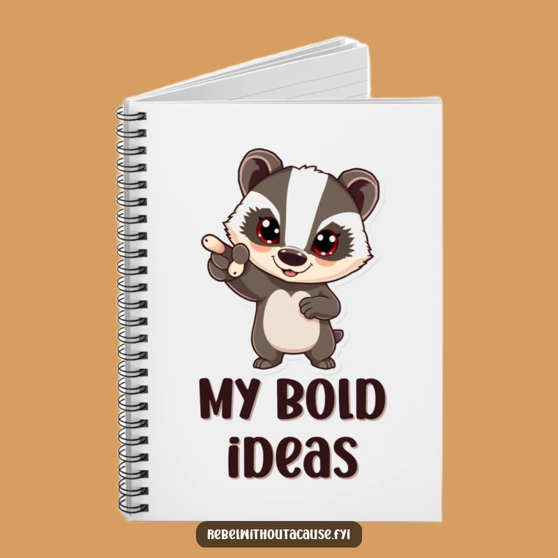 Funny Bold Badger Notebook: Chart Your Course with Confidence!