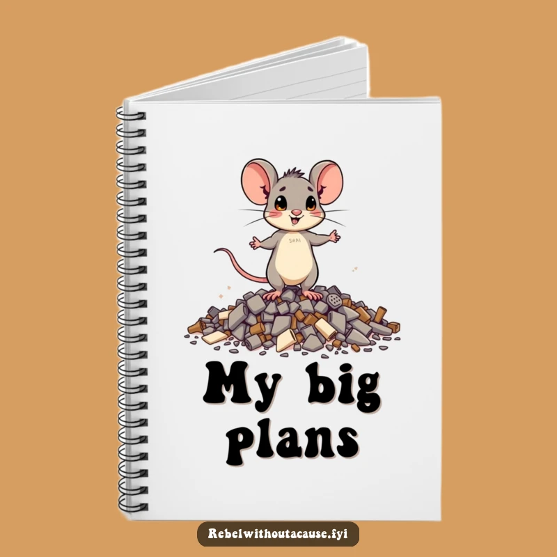 Funny Brave Mouse Notebook: Jot Down Your Victories!