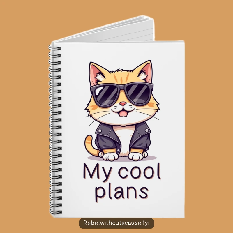 Funny Cool Cat Journal: Jot Down Ideas with Edgy Charm!