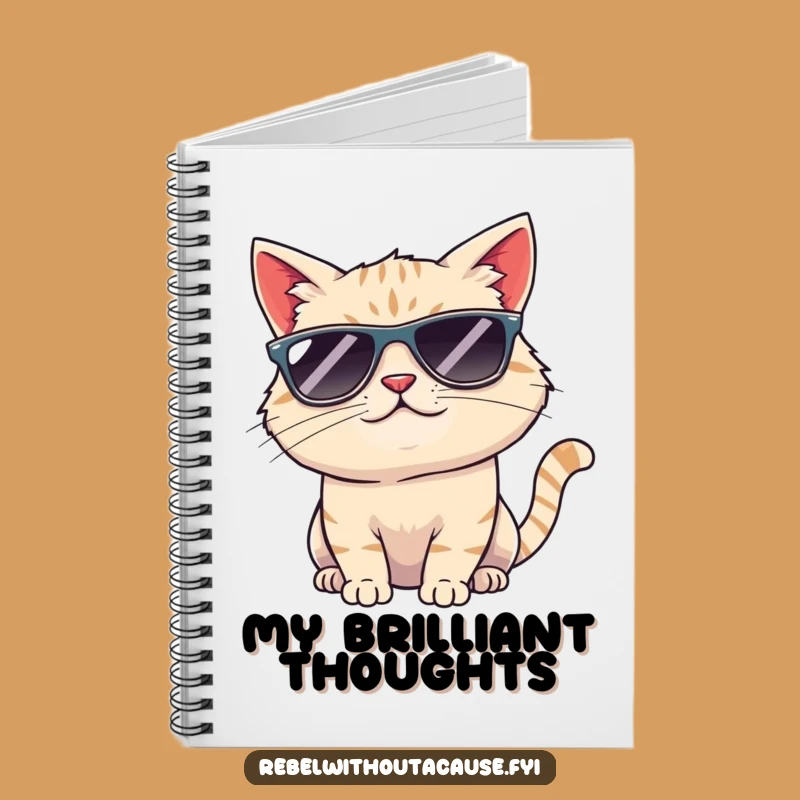 Funny Cool Cat Sunglasses Notebook: Jot Down Your Coolest Thoughts!