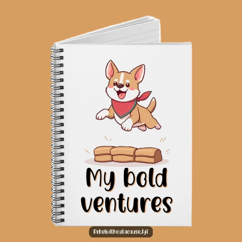 Funny Daring Dog Bandana Notebook: Plan Your Adventures with Canine Wit