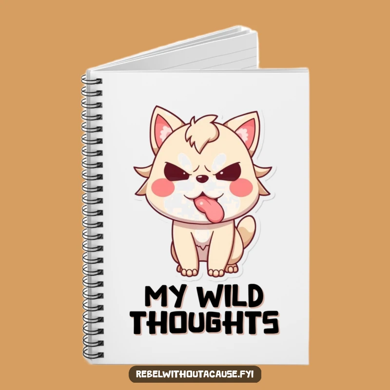 Funny Defiant Animal Tongue Notebook, Jot Down Ideas with Sass Funny Gift